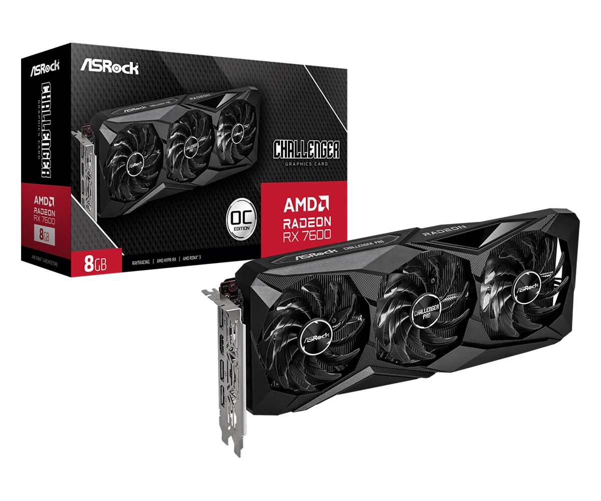 ASRock AMD Radeon RX 7600 Challenger Pro 8GB OC